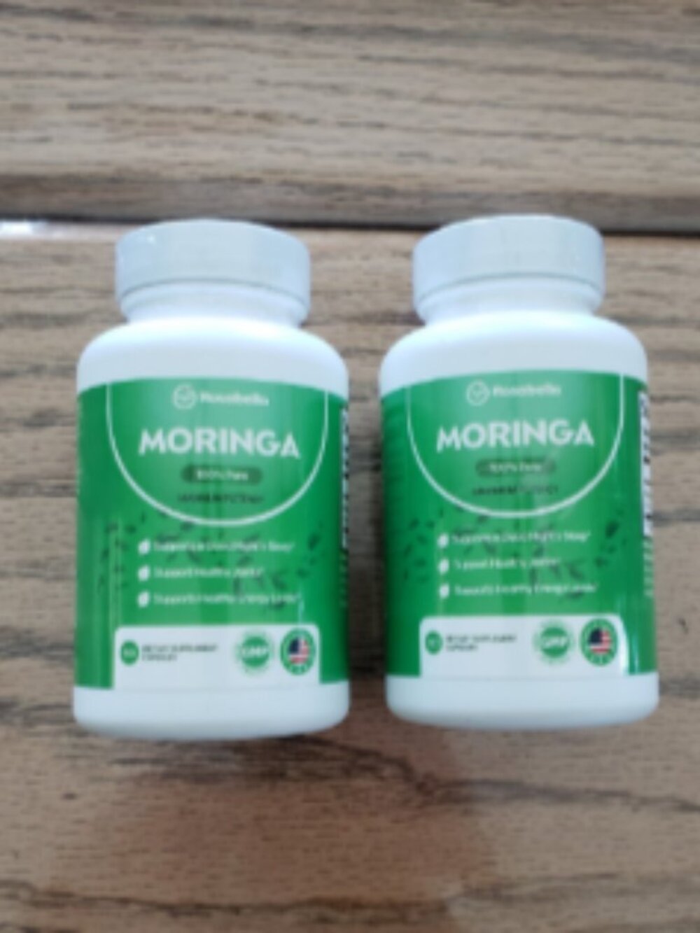 lot of 2 Rosabella Moringa Capsules Pure Nutrient-Rich Supplement Organic Sealed